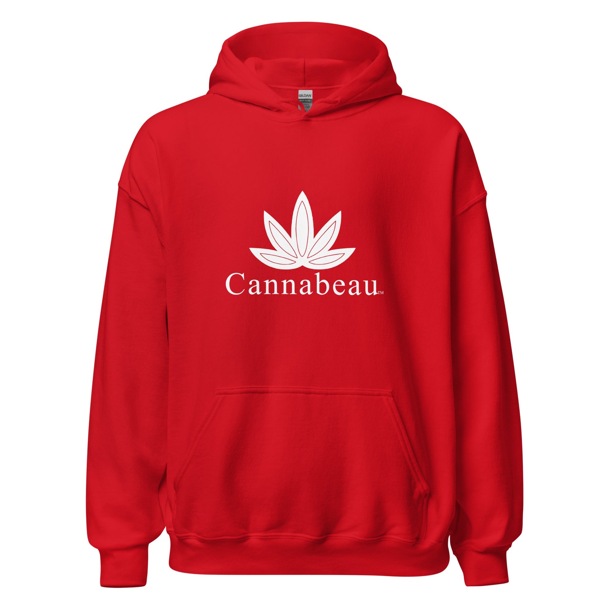 White Cannabeau Logo Hoddies